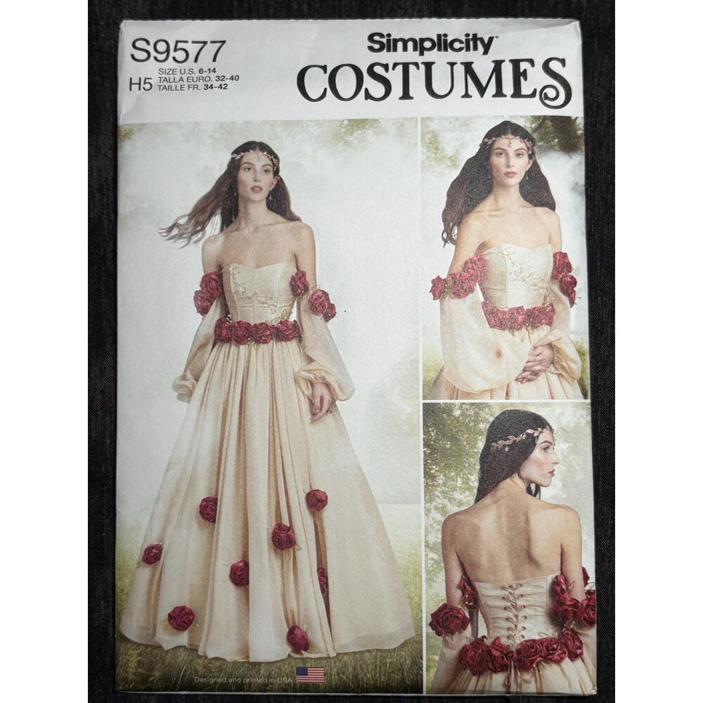 S9577 Simplicity Sewing Pattern Misses' Fantasy Costume | Size 6-14